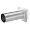 Lambro 4-In. White Plastic Louvered Vent with Tail Piece and Bird/Rodent Guard 267WG - alternate 2